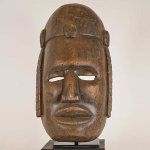 Attractive Ibibio African Face Mask 19" - Nigeria | Art