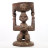 Yoruba African Female Figural Container 16" - Nigeria