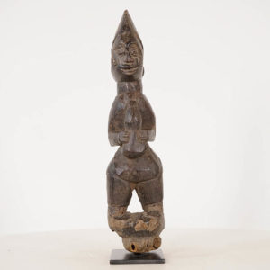 Interesting Yoruba African Figure on Base 11.75