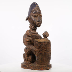African Yoruba Figure w/ Children 20.5" - Nigeria | Art