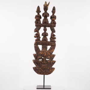 Large Yoruba Face Mask 49″ on Stand – Nigeria – African Art