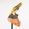Yoruba Gelede African Mask with Parrot 13.5" - Nigeria