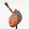 Yoruba Gelede African Mask with Female Figure 13.5" - Nigeria