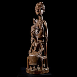 Yoruba Statue with Two Figures - Nigeria | Discover African Art