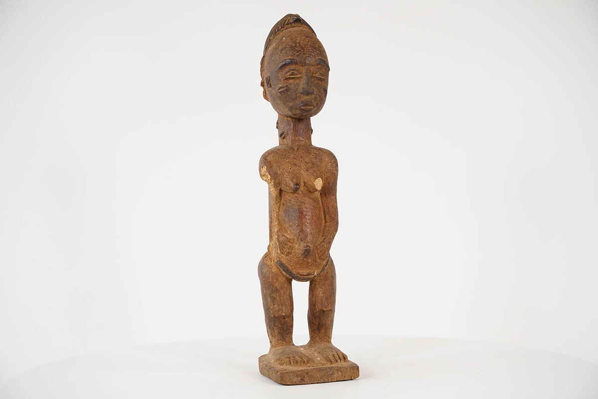 Weathered Baule Statue - Ivory Coast