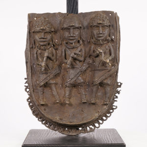 Gorgeous Benin Bronze Plaque - Nigeria