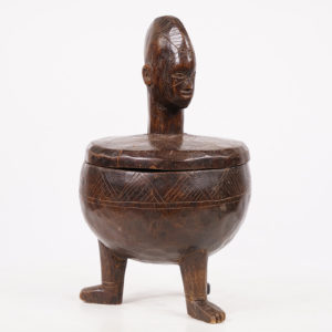 Small Bamana Container & Lid - Mali