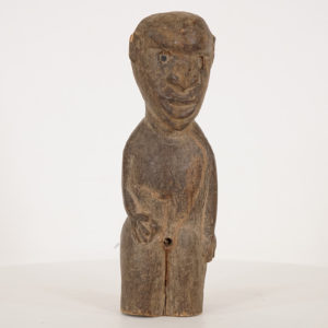 Petite African Hand-Carved Wooden Statue