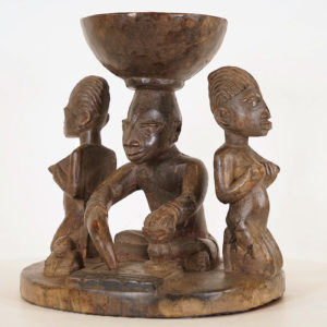 Remarkable Yoruba Bowl Figure - Nigeria