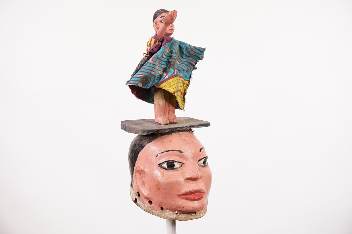 Yoruba Gelede Mask & Puppet - Nigeria