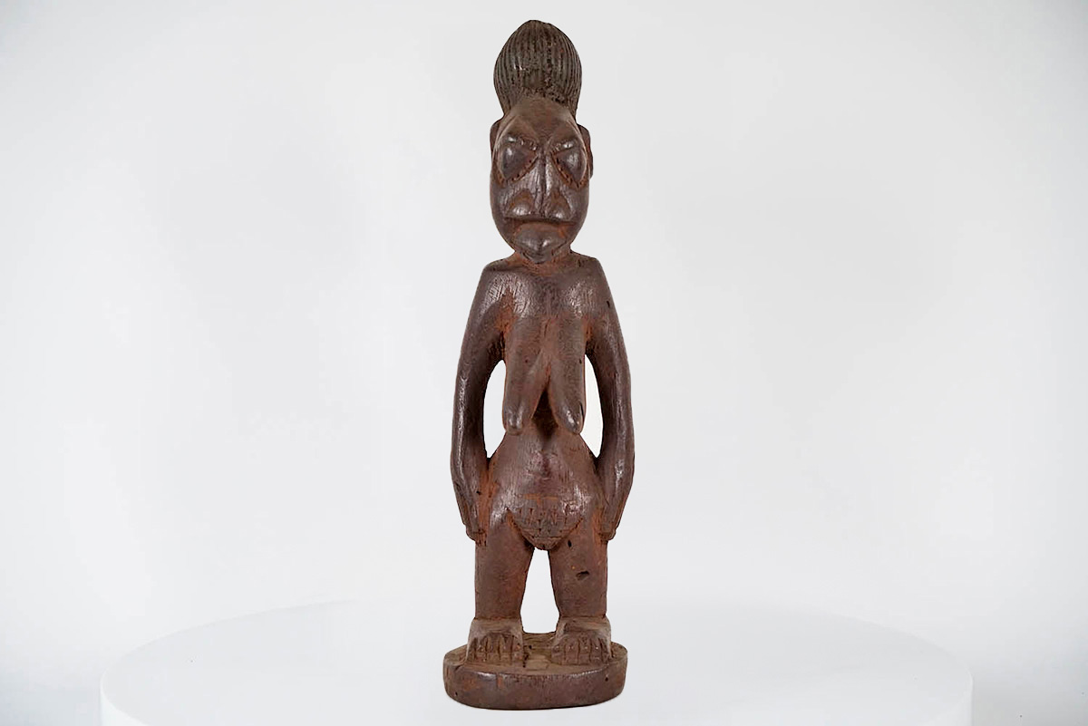 Female Yoruba Ibeji Style Statue - Nigeria