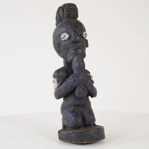 Indigo Colored Yoruba Statue - Nigeria