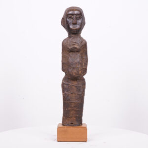 Wrapped Nyamwezi Statue on Base 17.75" - Tanzania - African Art