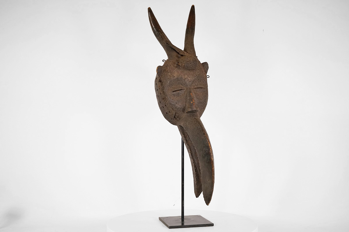 Encrusted Dan Bird Mask - Ivory Coast