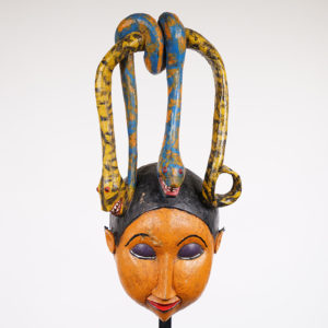 Colorful Snake Tiv Festival Mask - Nigeria
