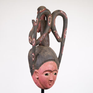 Tiv Mask with Two Snakes - Nigeria