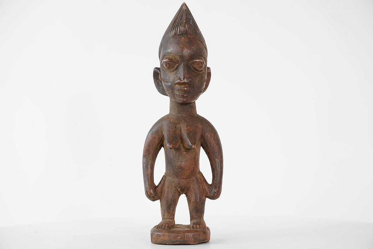 Small Yoruba Female Statue - Nigeria