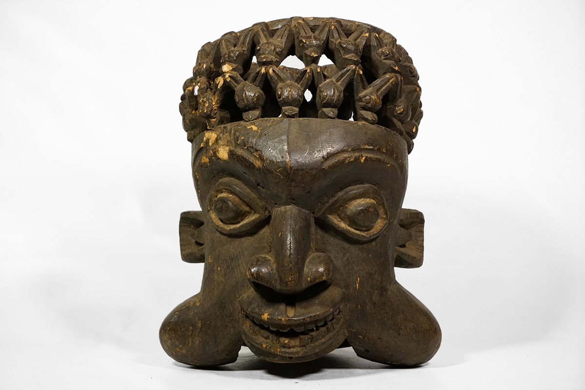 Large Bamun Helmet Mask - Cameroon