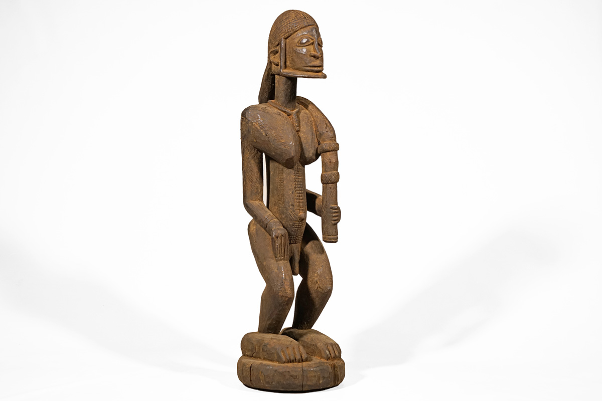 Wood-Carved Dogon Style Statue - Mali