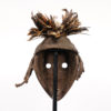 Metal Plated Dan Mask w Feathers