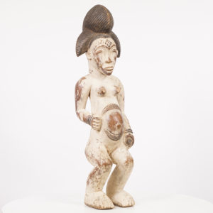 Beautiful Two-Toned Punu Statue - Gabon