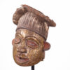 Metal Plated Bamun Mask - Cameroon