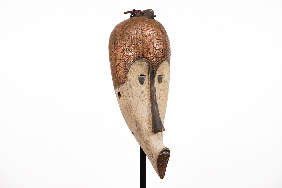 Fang Mask with Metal Plating - Gabon