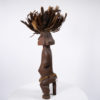 Unique African Statue w Feather Headdress