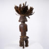 Unique African Statue w Feather Headdress