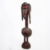 Bozo Figural African Headdress with Mirror Eyes 35"- Mali