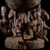 Yoruba Maternity Divination Container 34" - Nigeria - African Art