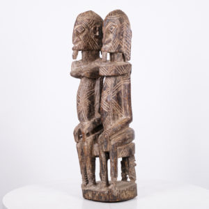Dogon Primordial Couple Statue 20.5" - Mali - African Art