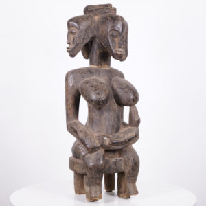 Senufo Four-Face Maternity Figure 24.5" - Ivory Coast