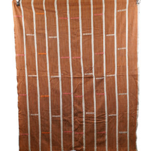 Orange Baule Textile 56" x 45" - Ivory Coast - African Art