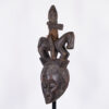 Unknown African Mask with Horse Rider Superstructure 21"