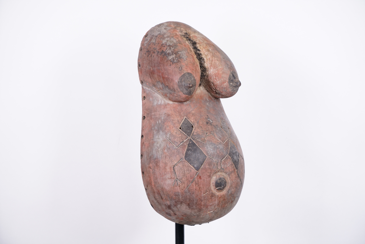 Makonde Belly Mask 17.5" - Tanzania | Discover African Art