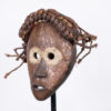 Decorated Dan Mask with Metal Overlay 14" - Ivory Coast