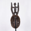 Mossi Stylized African Mask with Figure 24" - Burkina Faso