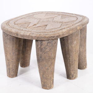 Small Nupe African Stool 13" Wide - Nigeria | African Art