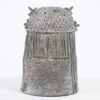 Benin Bronze Oba Head 11" - Nigeria - Discover African Art