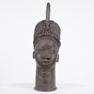 Regal Yoruba Bronze Ife Head 20.5" - Nigeria - African Art