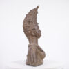 Stunning Benin Bronze Female Bust 24" - Nigeria - African Art
