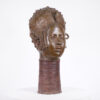 Gorgeous Benin Bronze Queen Mother Head 24" - Nigeria