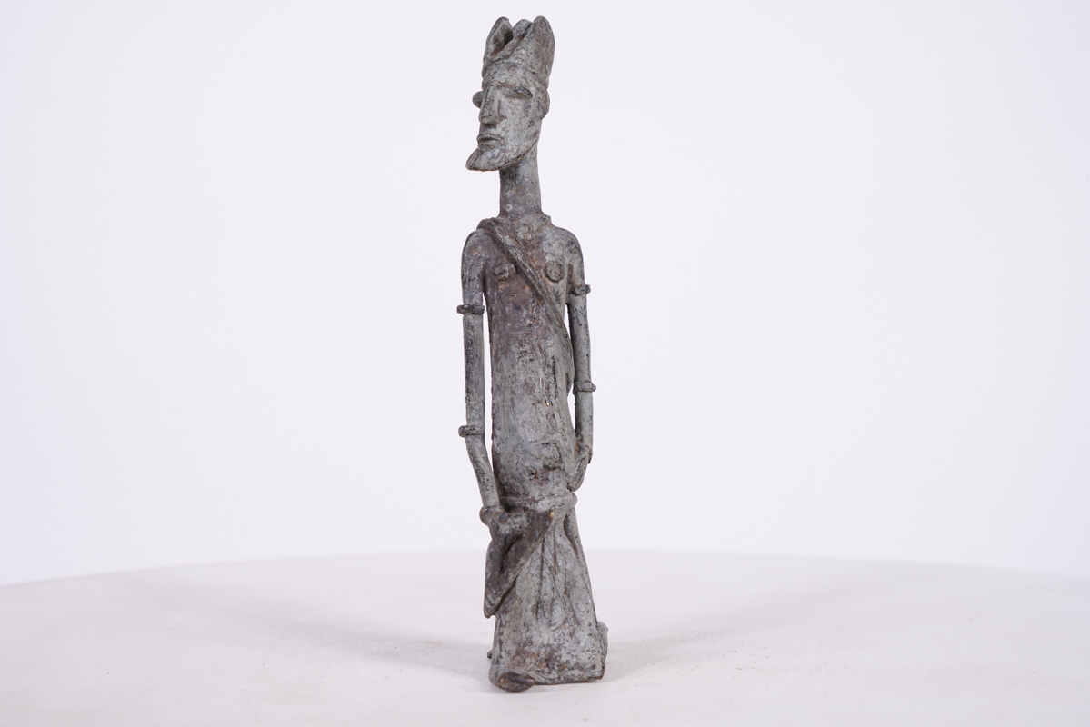 Kneeling Dogon Bronze African Figure 8