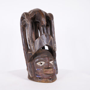 Yoruba Mask with Bird Superstructure 15.5" - Nigeria - African Art