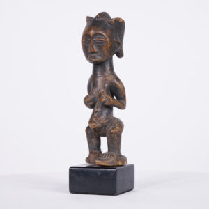 Female Luba Figure on Base 9.25" - DR Congo - African Art