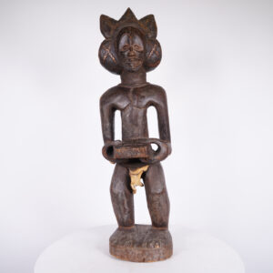 Intriguing Chokwe Statue 29.5" - DR Congo - African Tribal Art