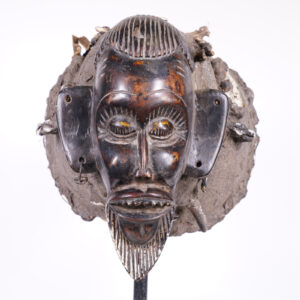 Incredible Decorated Chokwe Mask 15.25" - DR Congo - African Art