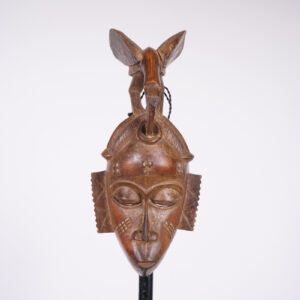 Attractive Baule/Yaure Mask 13.25" - Ivory Coast - African Tribal Art