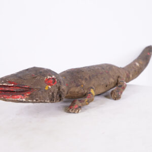 Yoruba Lizard Figure 25.5" Long - Nigeria - African Art